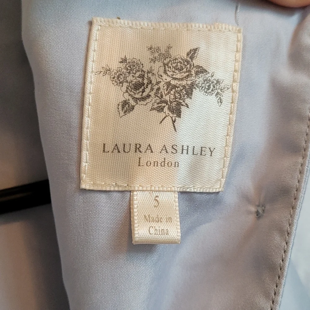 Laura Ashley Floral Embroidered Girls Dress - Picture 5 of 6